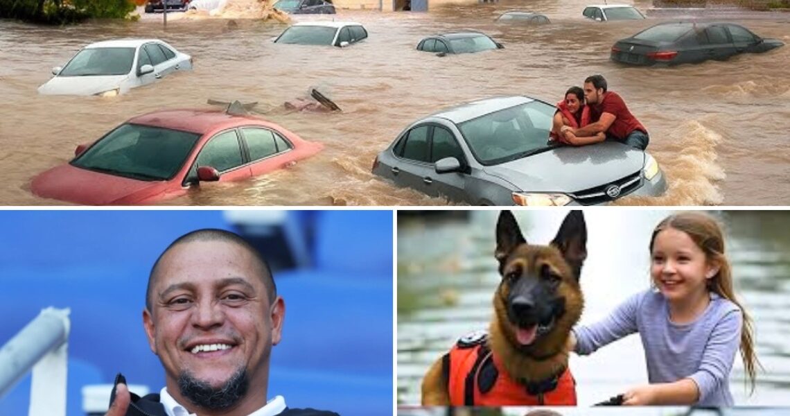 BREAKING NEWS: Roberto Carlos pledges $1 million to support the dog unit that saved a little girl from the devastating Texas floods and reveals the truth after a long time....